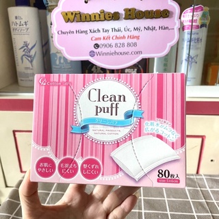 Bông tẩy trang Clean Puff 80 miếng