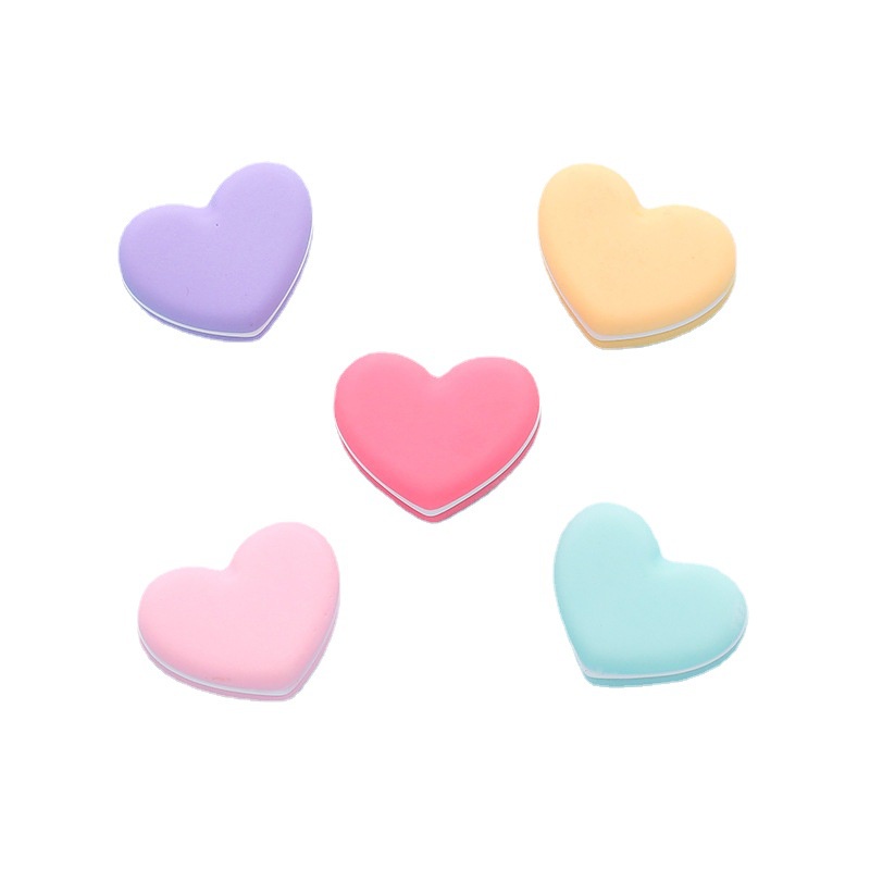 Phụ Kiện Trang Trí Điện Thoại Hình Trái Tim 3D Xinh Xắn