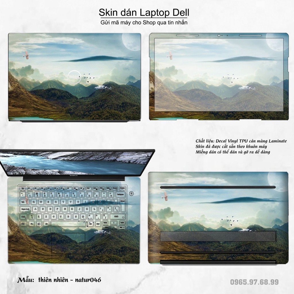 Skin dán Laptop Dell in hình thiên nhiên nhiều mẫu 2 (inbox mã máy cho Shop)