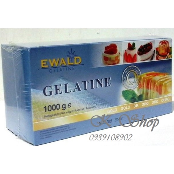 GELATINE LÁ EWALD (ĐỨC) hộp 1kg