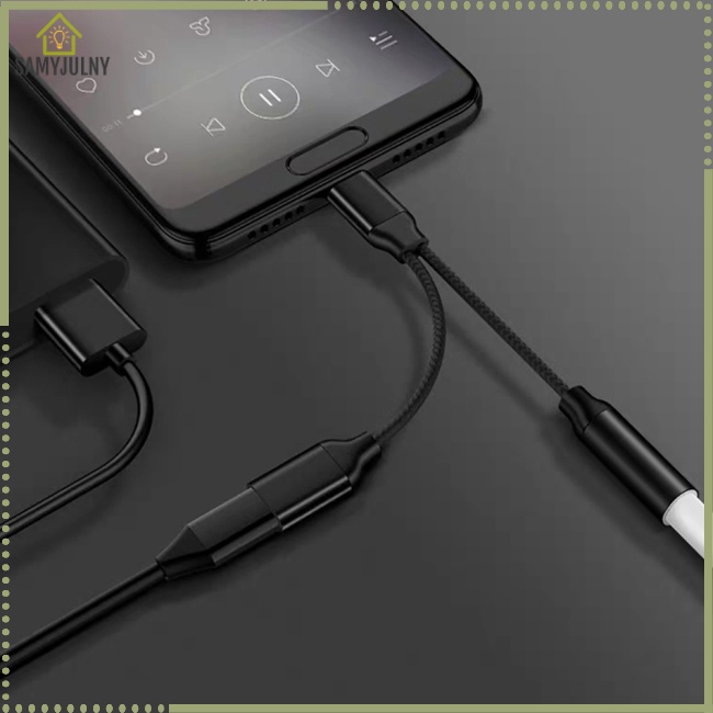 Đầu Chuyển Đổi Từ Giác Cắm Tai Nghe 3.5MM Sang Giác Cắm Type C Cho Điện Thoại