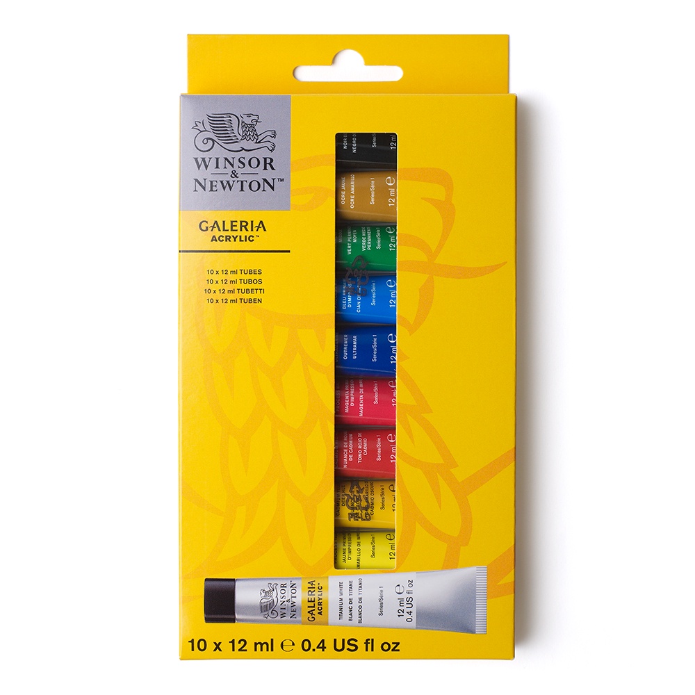 [DA ĐEN] Màu Galeria Acrylic Paint 20 x 12ml Winsor &amp; Newton