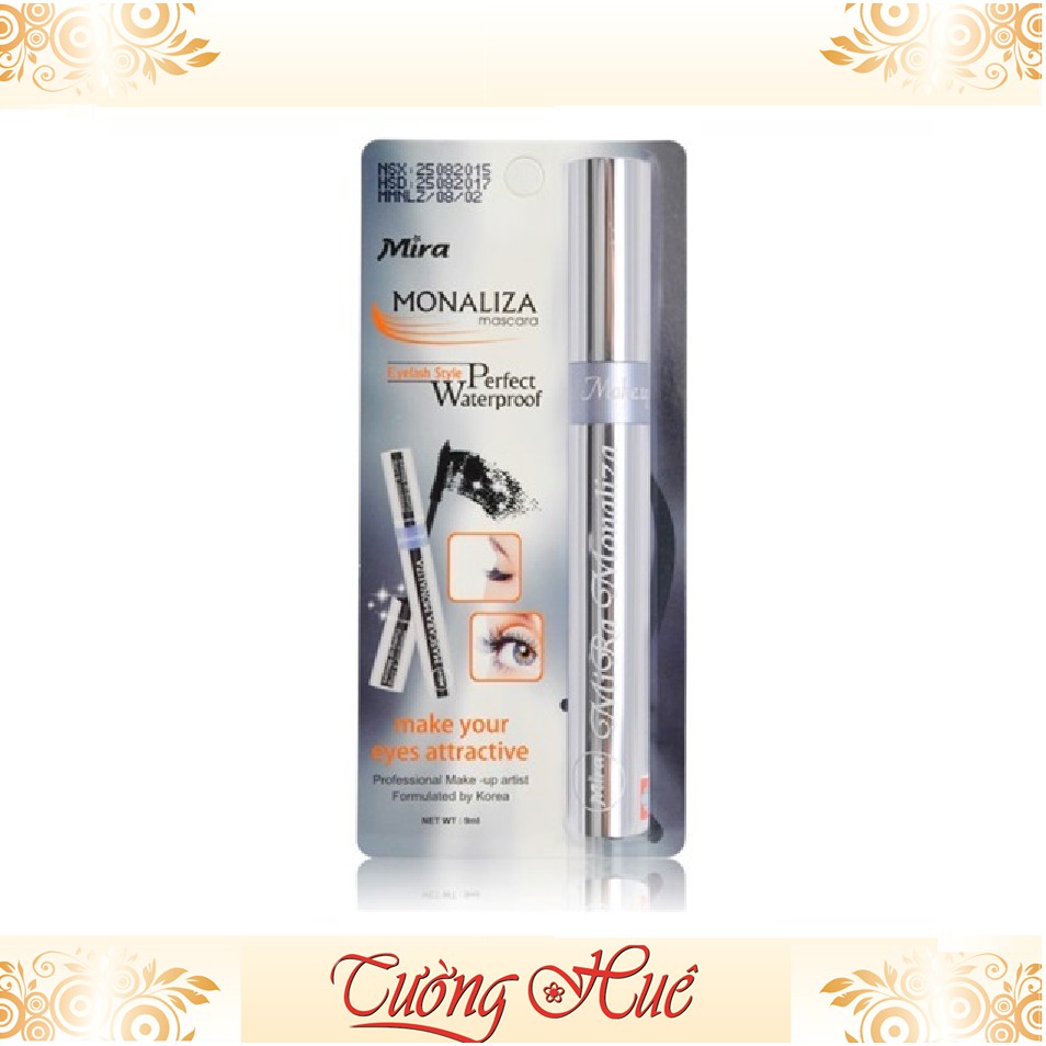 Mascara Chống Thấm Nước Mira Monaliza Mascara Perfect Waterproof - 9ml.