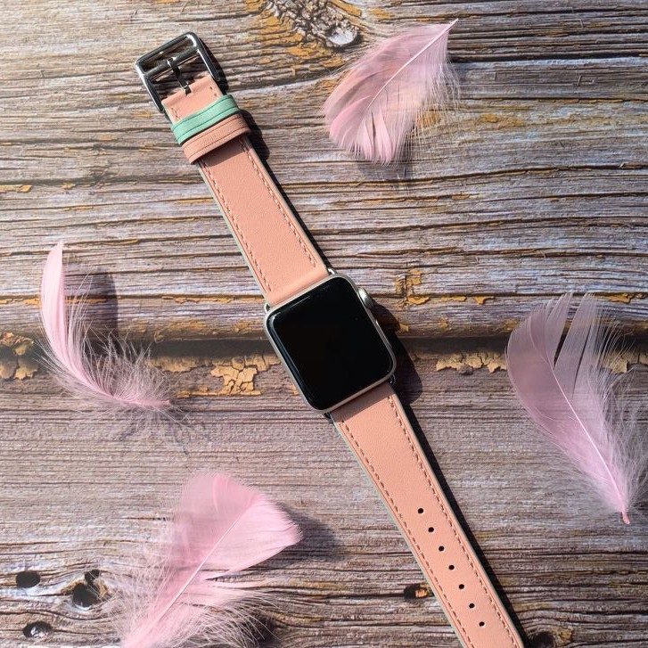 Dây da Apple Watch PASTEL [Nhiều màu] đủ size 38 40 42 44 [Series 1 2 3 4 5 6 SE]