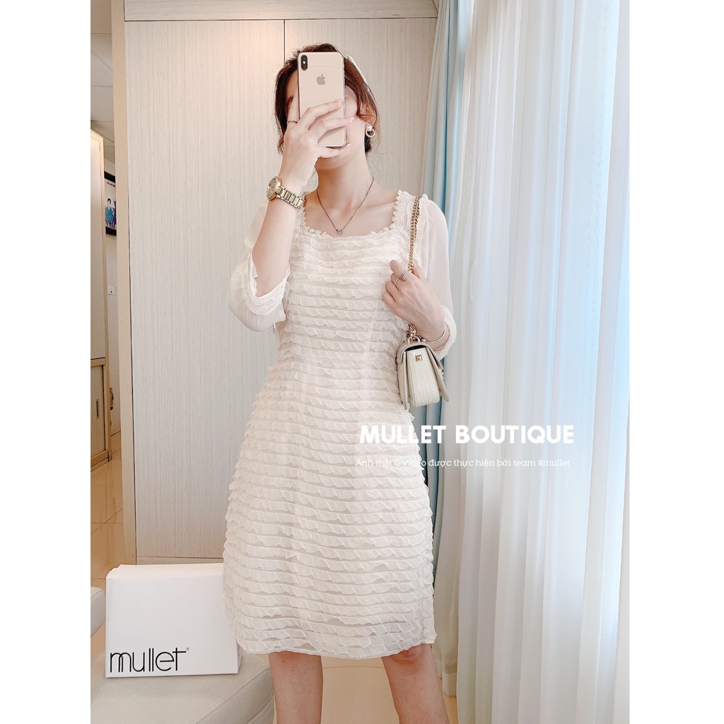 -  VÁY TƠ XẾP TẦNG TAY LỠ by Mullet