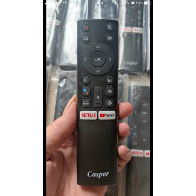 Khiển tivi Remote TV Casper Tìm kiếm bằng giọng nói