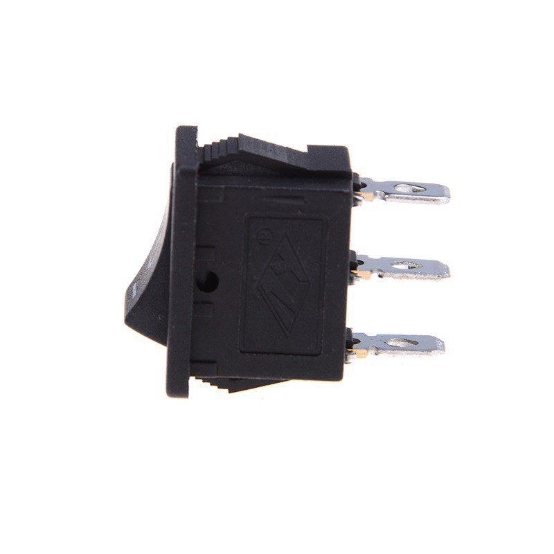 Set 5 Công Tắc On / Off 3 Chấu AC 6A / 250V Màu Đen