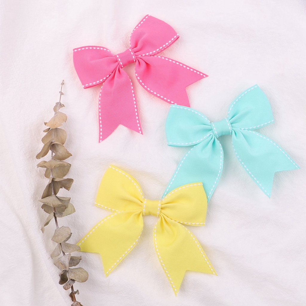 Kẹp tóc bé gái KIDSBOWS đính nơ lớn nhiều màu sắc xinh xắn