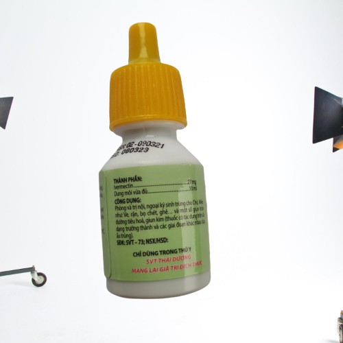 Nhỏ gáy trừ ve, rận, bọ chét, ghẻ và giun đường tiêu hoá Chó mèo SUN-IMECTIN 10ml