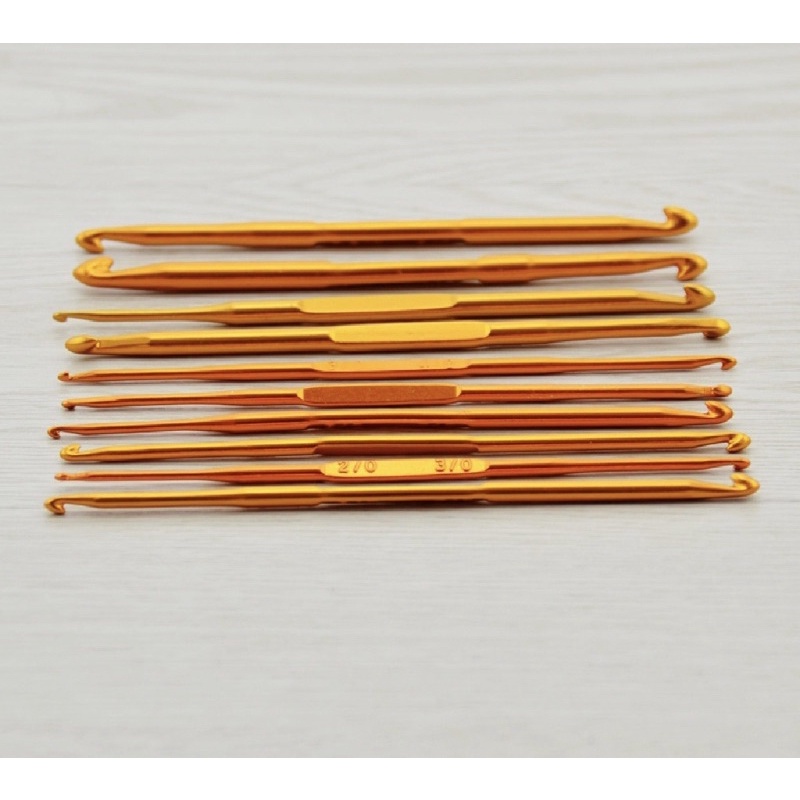 Bộ 10 cây kim móc len 2 đầu