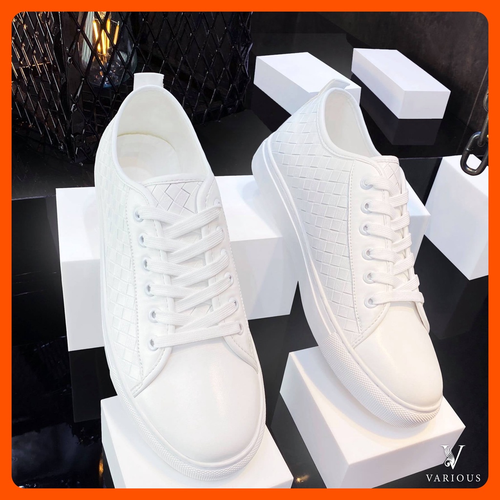 Giày Nam Sneaker Cao Cấp Thời Trang Trẻ Trung Fashion In Black or White Trending 2022