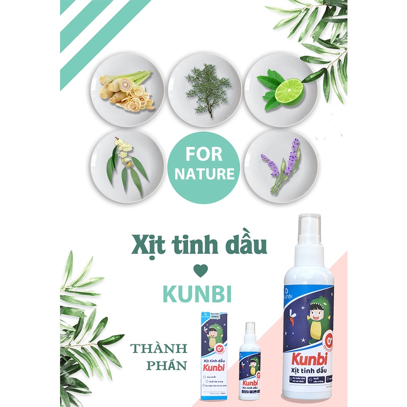 Xịt chống muỗi tinh dầu xả chanh Kunbi NH098055