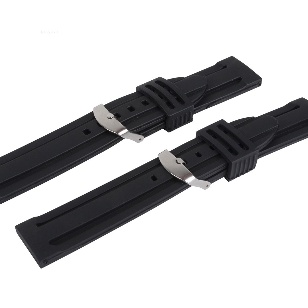 Dây đeo silicon cho đồng hồ thể thao Uieepgp 20 / 22 / 24mm có 4 màu tùy chọn
