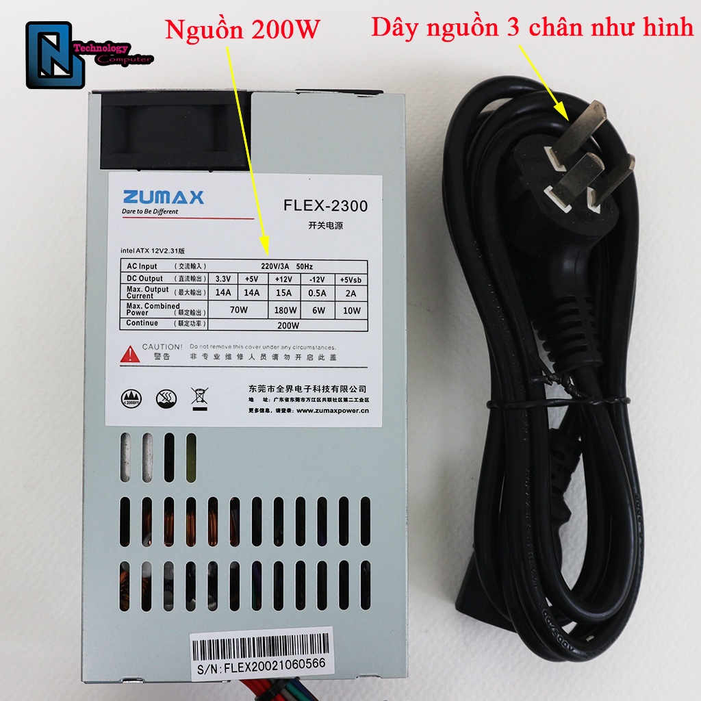 Vỏ Case 1U Máy Tính K39  Sơn Tĩnh Điện Màu Đen Đầy Đủ Ốc Dây Power LED