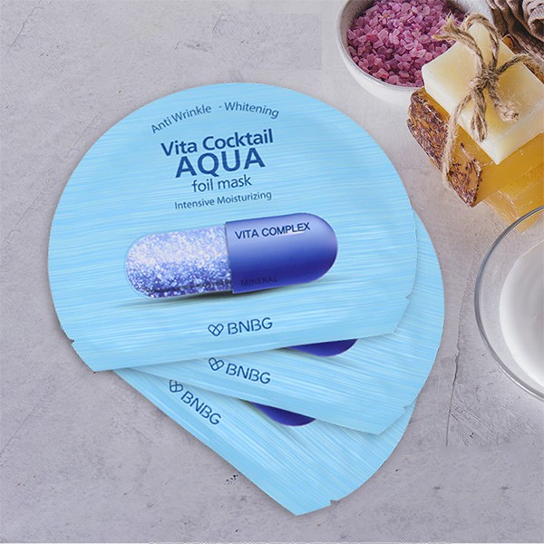 Mặt nạ cấp ẩm chuyên sâu BNBG Cocktail Aqua Foil Mask 30ml Bulsan Beauty