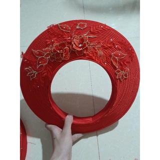 Khăn xếp cô dâu 25 tầng trang trí