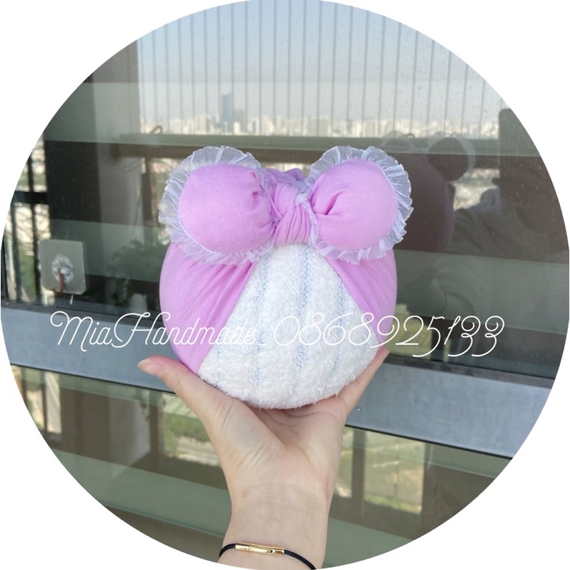 TURBAN CHO BÉ RẺ ĐẸP CHẤT COTTON MỀM MỊN CHO BÉ SƠ SINH TỪ 0-20M