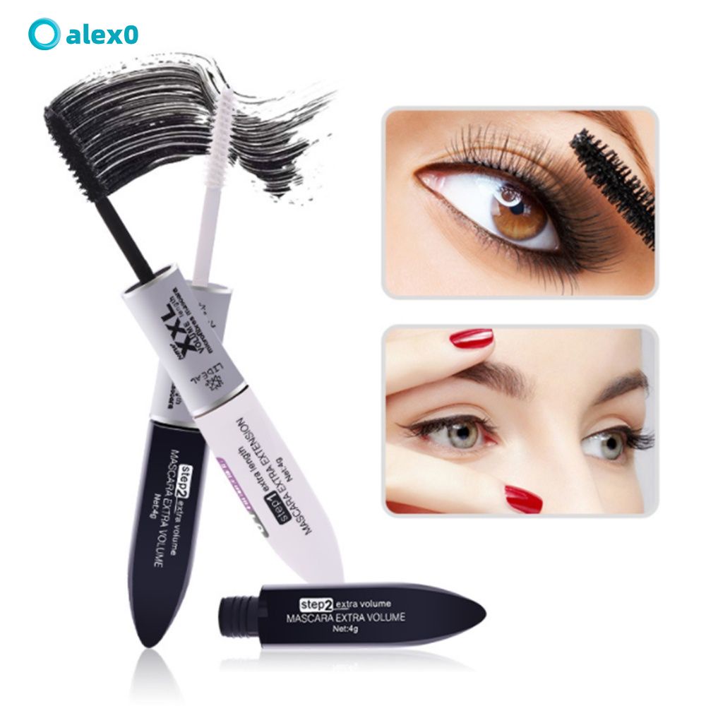 Mascara sợi tơ 2 trong 1 chống thấm nước chuốt dài và cong mi | BigBuy360 - bigbuy360.vn