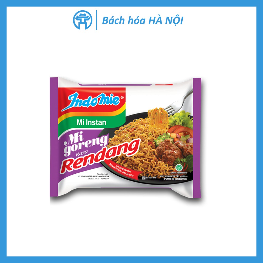 Mì Xào Khô Indomie Mi Goreng Rasa Rendang Vị Bò Cay 91g | BigBuy360 - bigbuy360.vn