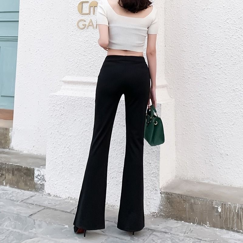 Quần Ống Loe Cạp Cao Dáng Dài Quần Legging Nữ Ôm Ống Loe Dáng Dài MA88