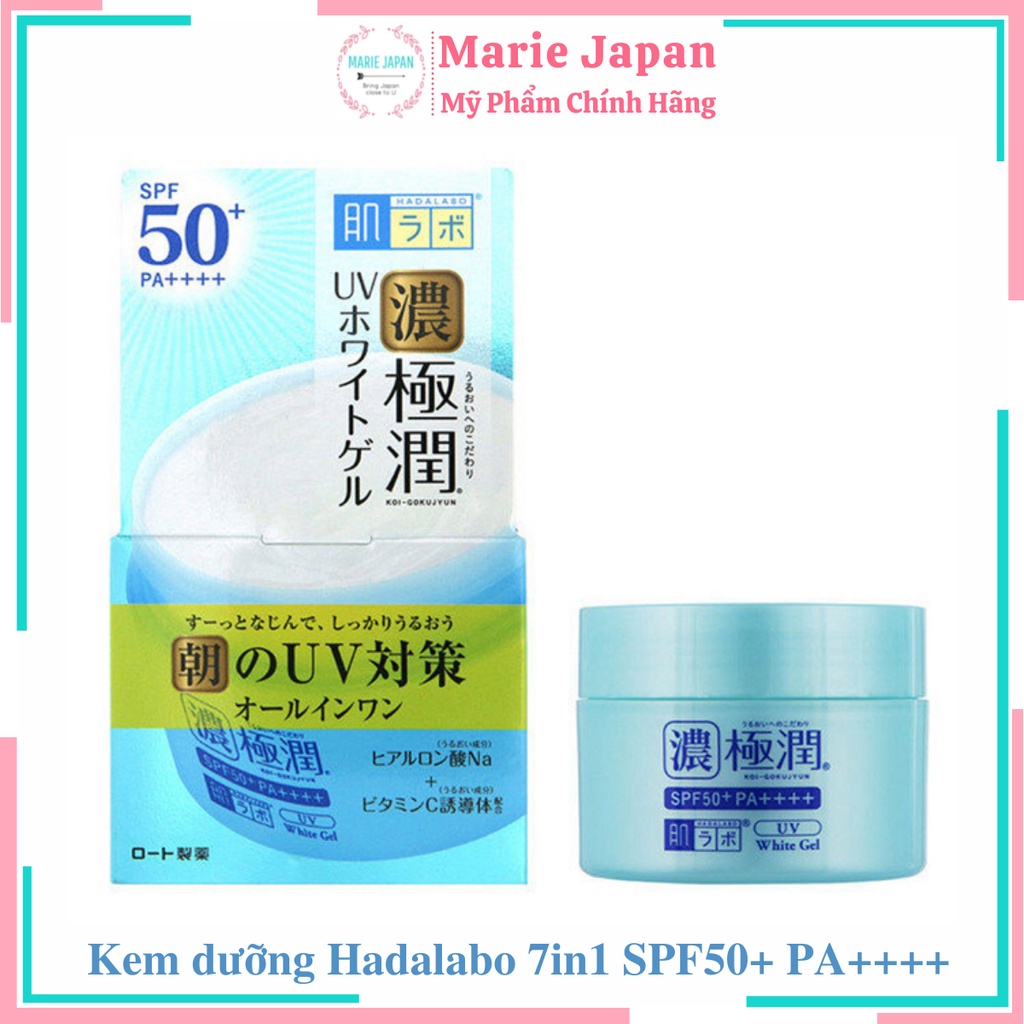 Kem dưỡng 6in1 chống nắng Hada Labo UV SPF50+ PA++++ 90g Nhật Bản