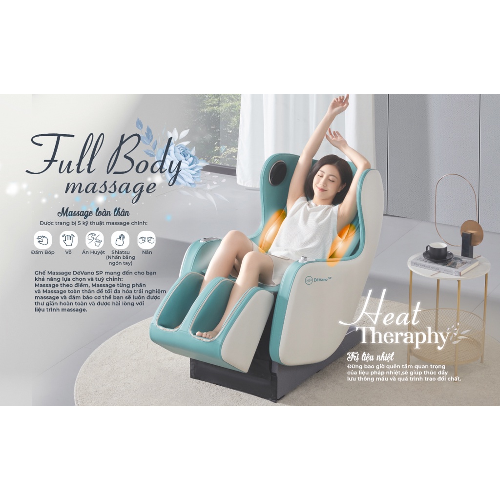 Ghế Massage Toàn Thân Dévano SP | 2 Năm Bảo Hành Chính Hãng | Bảo Trì Trọn Đời