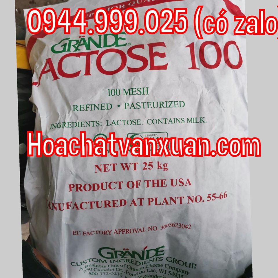Bột đường lactose 100mesh bao 25kg