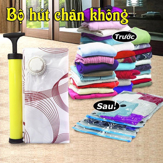 TÚI HÚT CHÂN KHÔNG CẤT CHĂN MÀN QUẦN ÁO [HỘP 8 TÚI] (SIÊU GIÁ RẺ .VN)