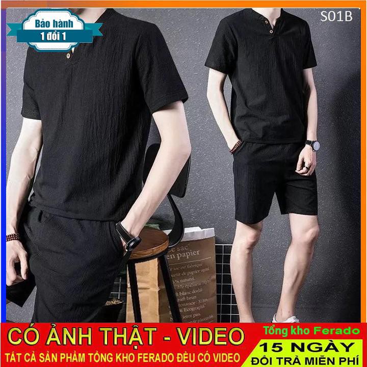 [ xả kho ] PM Bộ đũi nam S01B cool ngầu PM Fashion