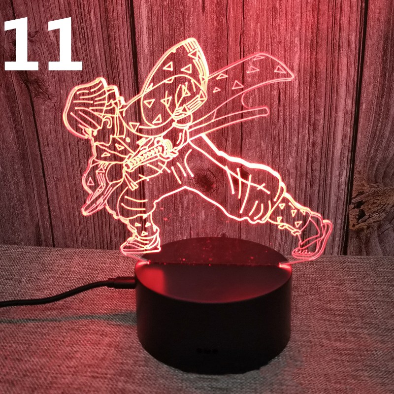 Demon Slayer 3D Night Light Bedroom Anime Lamp USB Lighting LED Colorful Changing Touch Remote Bedside Lamps