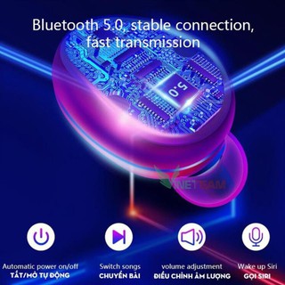Tai Nghe Bluetooth Amoi F9 Pro V3, Tai Nghe Nhạc Kiêm Sạc Dự 280 Giờ, Nút Cảm Biến, Full Bass Treble