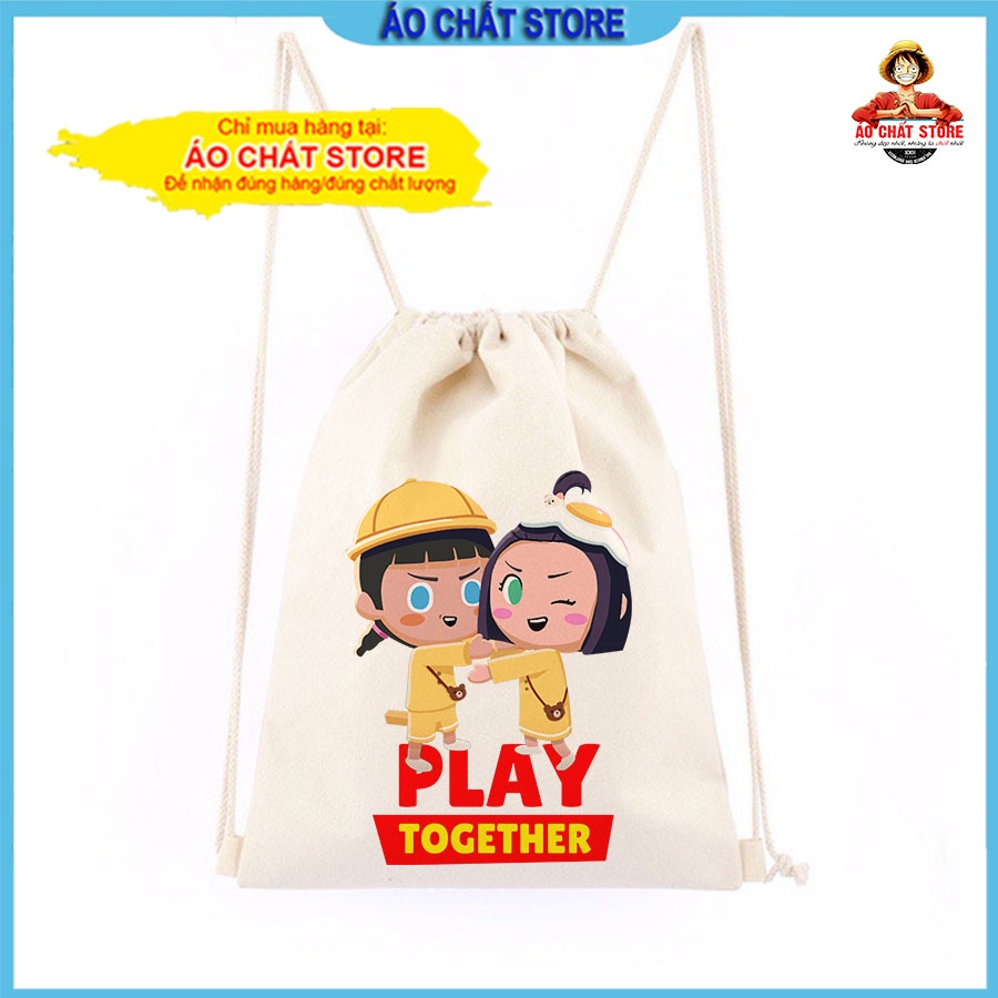 BA LÔ DÂY RÚT PLAY TOGETHER NHIỀU MẪU, CHẤT CANVAS DÀY DẶN GIÁ RẺ BT03 | ÁO CHẤT STORE