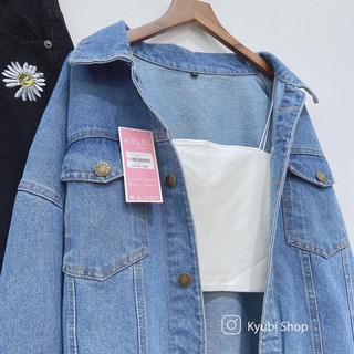 ÁO KHOÁC JEANS BASIC AKJ11 [ UNISEX ]- KYUBI AKJ11