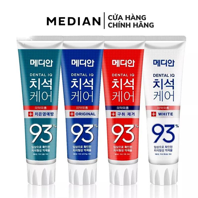 Kem đánh răng Hàn Quốc MEDIAN DENTAL IQ 93% 120g - trắng răng, thơm miệng, ngừa sâu răng