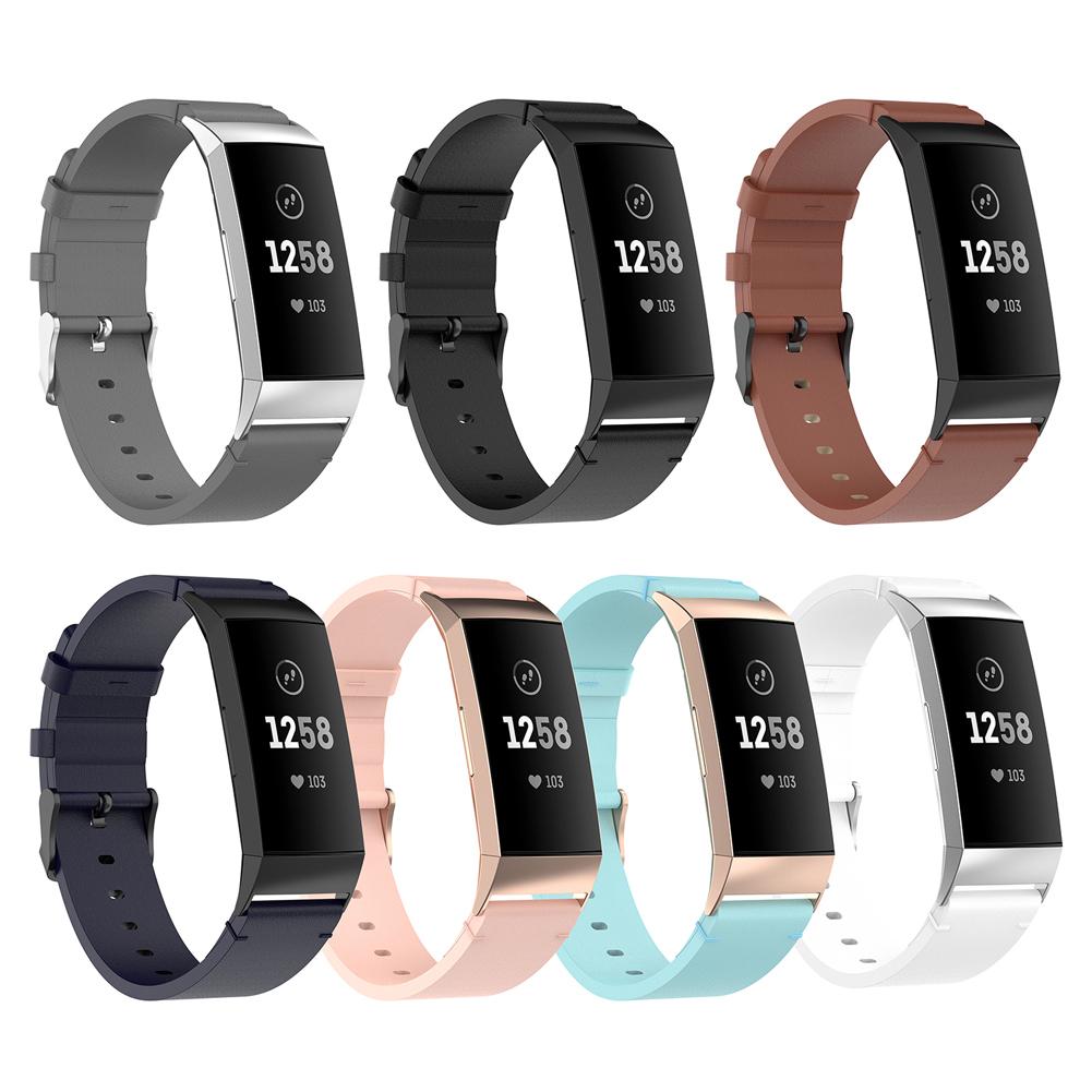 Dây Đeo Thay Thế Bằng Da Cho Đồng Hồ Thông Minh Fitbit Charge 4 Fitbit Charge 3 / 3e