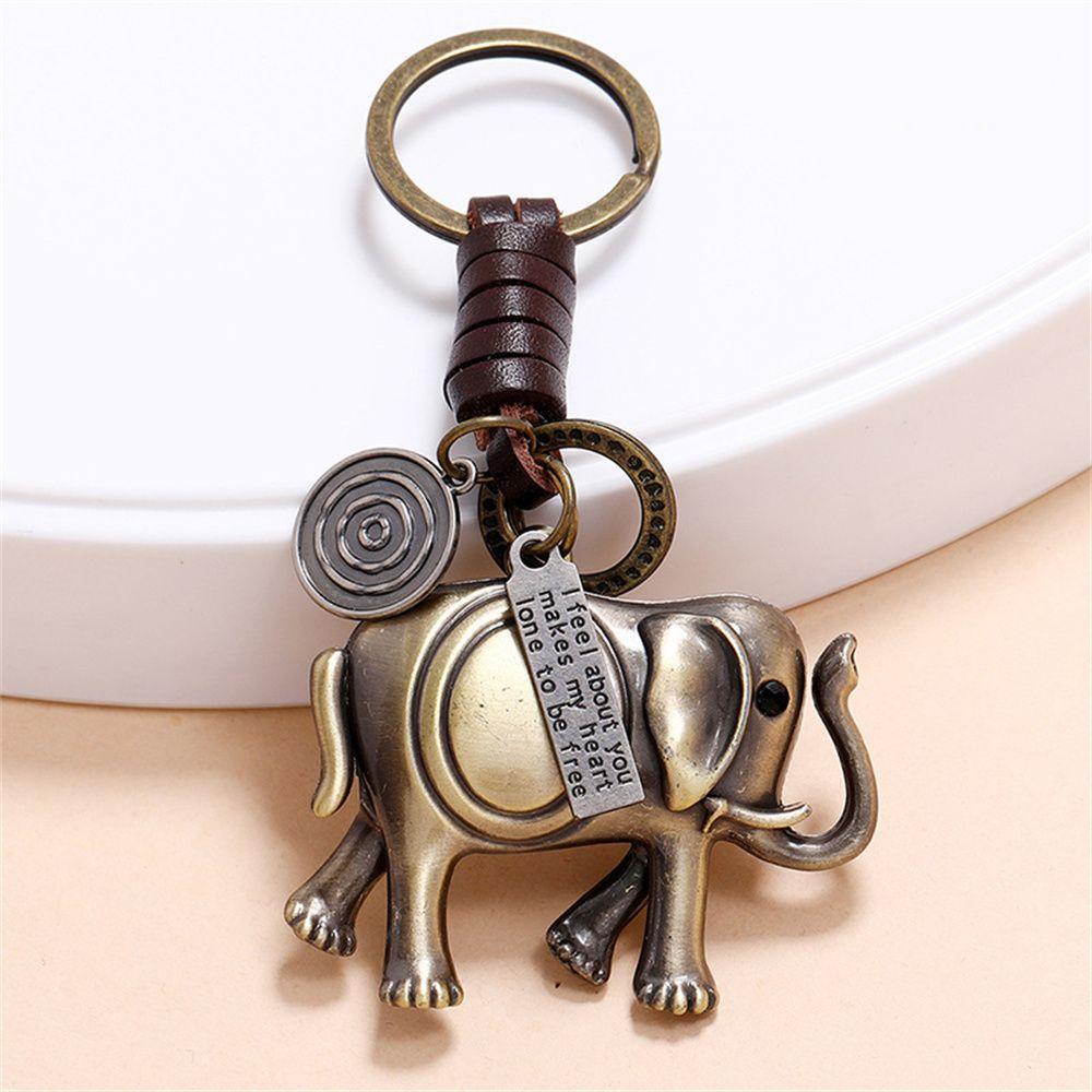 Móc Khóa Hình Chú Voi Nhỏ Xinh Trang Trí Xe Hơi / Túi Xách