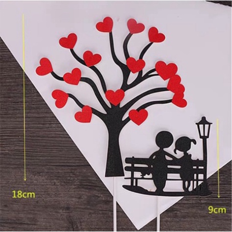 đồ trang trí bánh sinh nhật [FREESHIP❤️] sét cắm cặp đôi tình yêu