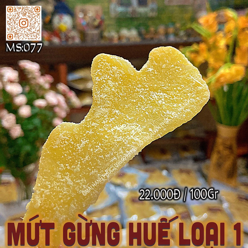 Mứt gừng Huế thơm ngon 100gr / 300gr / 500gr