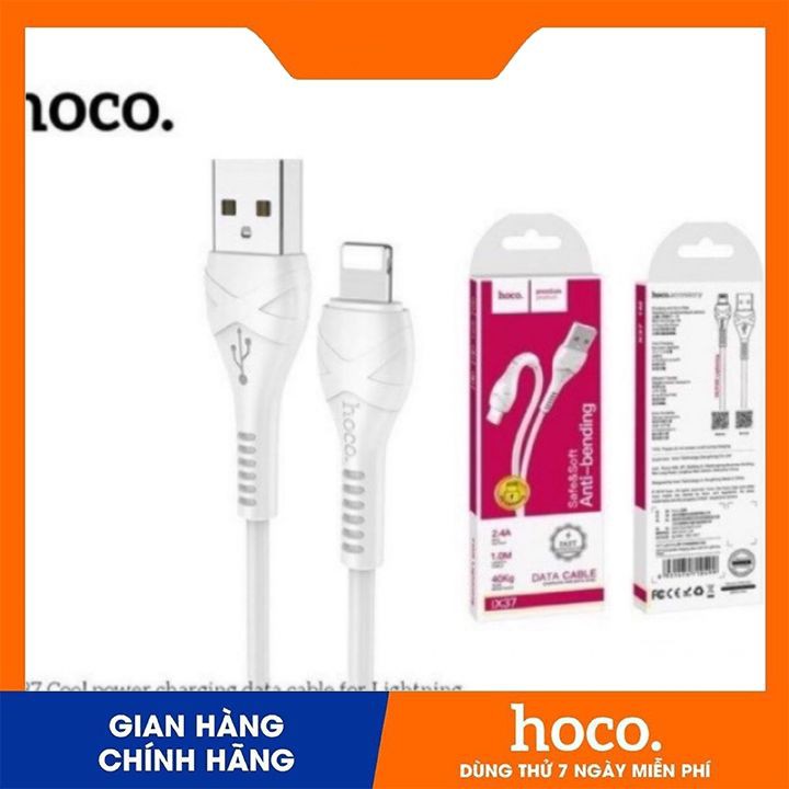 [Hàng Chính Hãng] Cáp Sạc Nhanh HoCo x37 Iphone Micro USB-Type C 3a