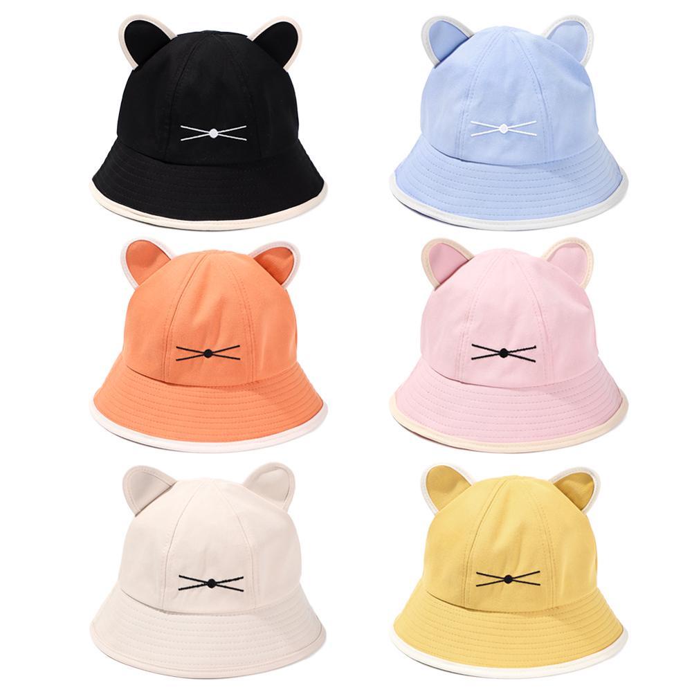 XIANTIN Nón Bucket Hoạ Tiết Mèo Dễ Thương Chống Tia UV