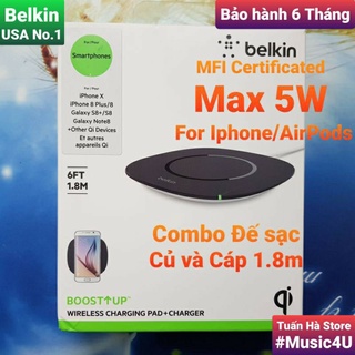 Đế sạc nhanh không dây Belkin 5W F8M747 10W F7U083 Tuấn Hà Store