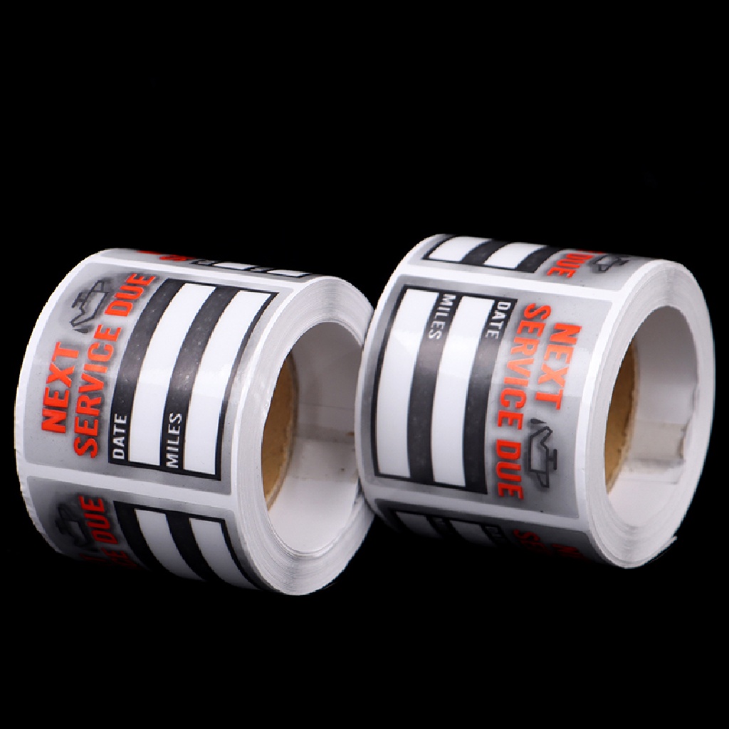 [TAT] 100pcs/roll Oil Change/Service Reminder Stickers Window Sticker  Car Sticker CVX
