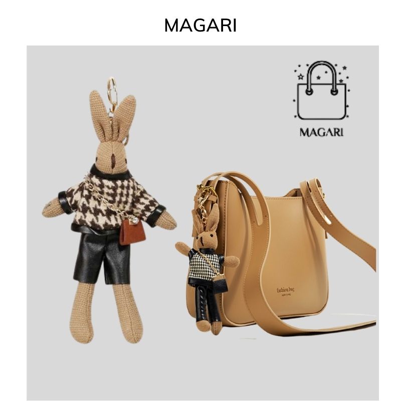 Móc khoá phụ kiện balo túi ví thú bông ngộ nghĩnh MAGARI