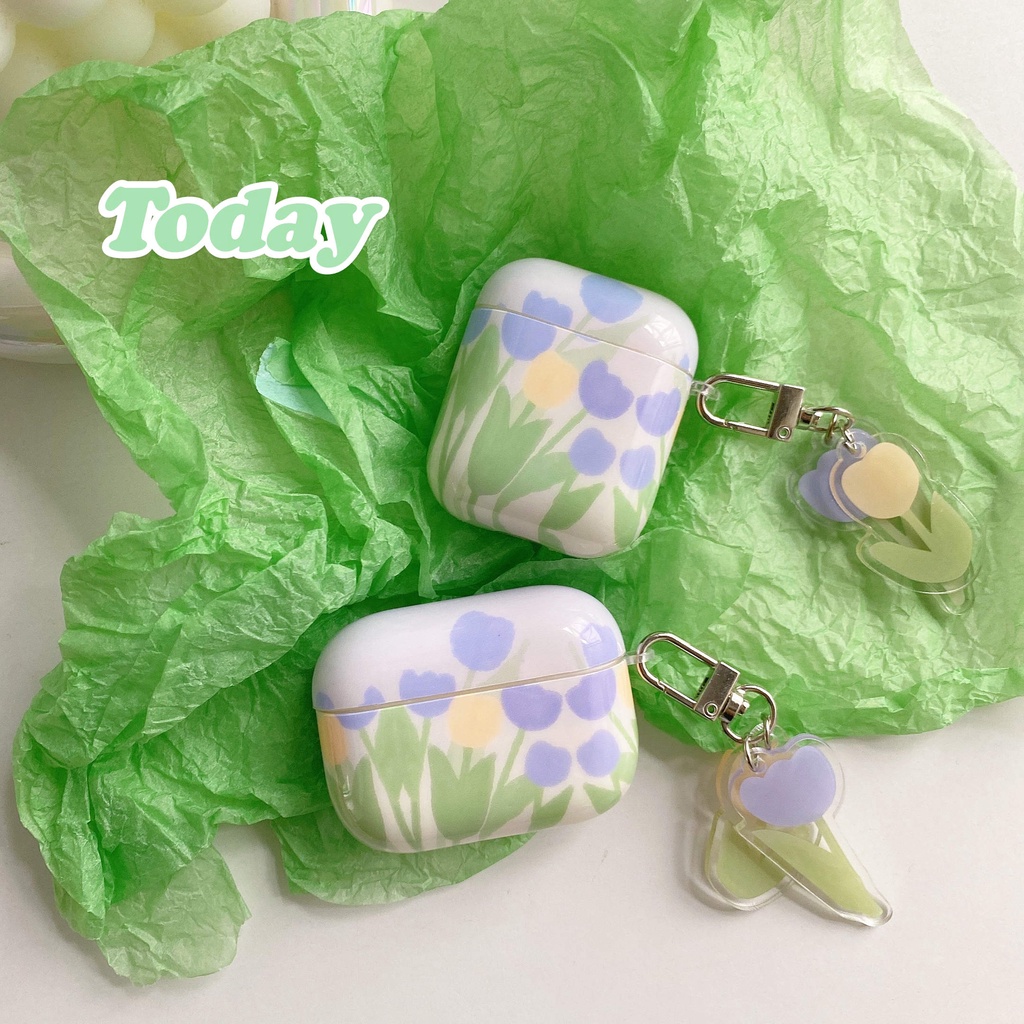 Vỏ Bảo Vệ Hộp Sạc Tai Nghe compatible AirPods3 compatible AirPods3 compatible AirPods3 Họa Tiết Tranh Sơn Dầu 2021 Phong Cách Mới