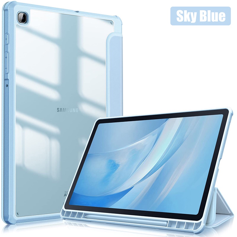 Bao Da Máy Tính Bảng Nắp Lật Nam Châm Tự Động Thức / Ngủ Thông Minh Có Ngăn Đựng Bút Cho Samsung Tab S6 Lite P610 10.4 Inch Chống Sốc