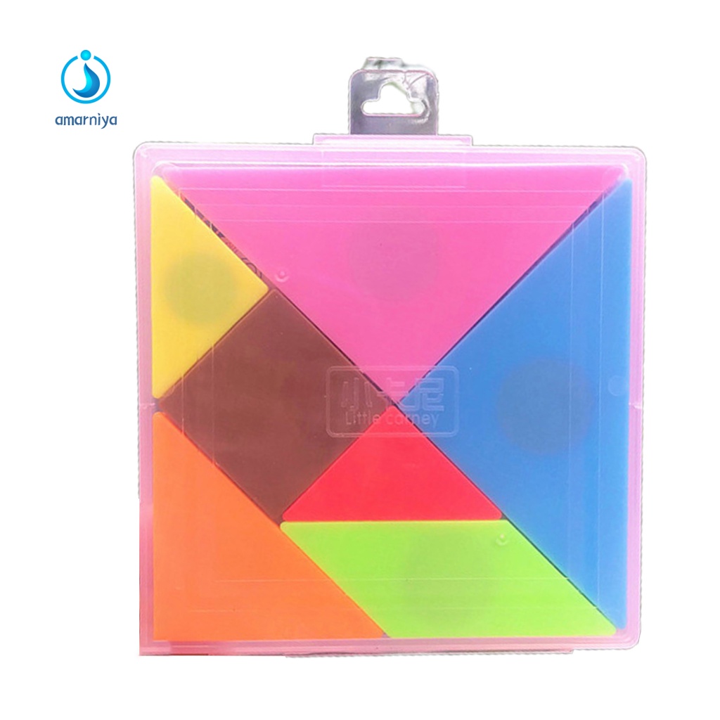 Bộ Đồ Chơi Ghép Hình Tangram Bằng Nhựa Có Nam Châm Cho Trẻ Em Và Người Lớn