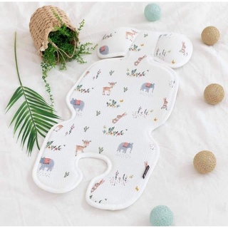 Miếng lót xe đẩy, đệm lót xe đẩy 3d bebenuvo hàn quốc