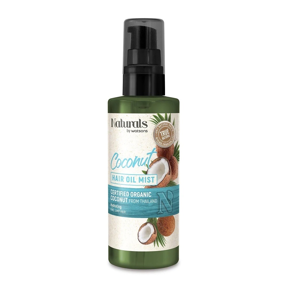 Dầu Dưỡng Tóc Naturals By Watsons True Natural Coconut Hair Oil Mist 60ml