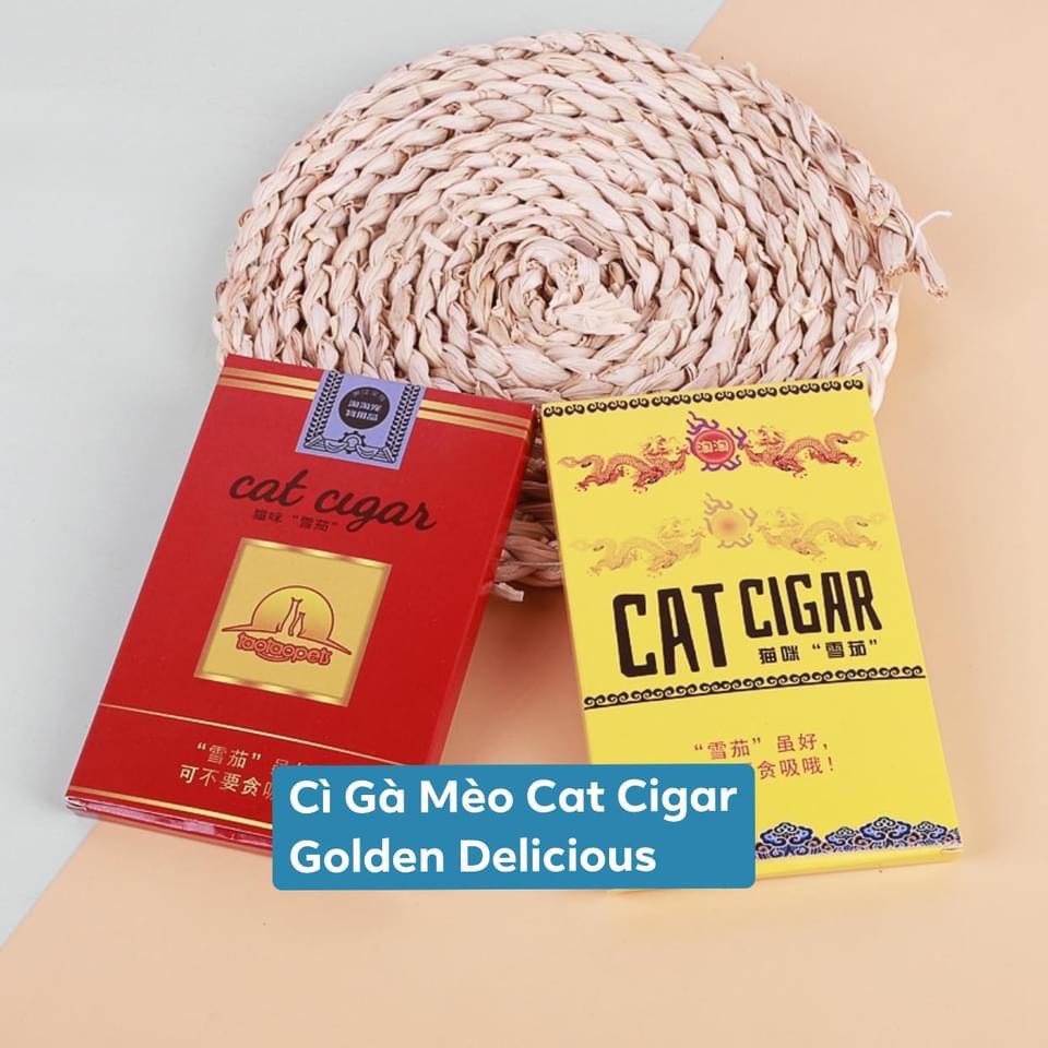 Xì Gà Cigar Cho Mèo - Khử Mùi Hôi Miệng Cho Mèo - Tốt Cho Hệ Tiêu Hóa - Khử Búi Lông Trong Ruột