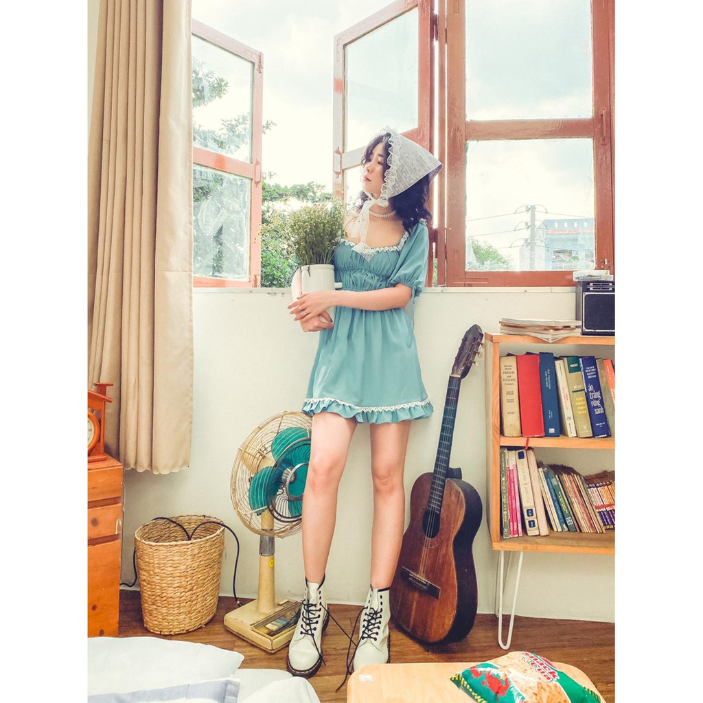 Đầm xanh ngọc Bluebell Dress Gem Clothing SP006200